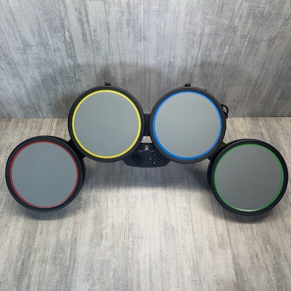 Rock Band 4 PS4 PS5 Bundle Fender Guitar Drums Game Mic PlayStation TESTED - Picture 16 of 16